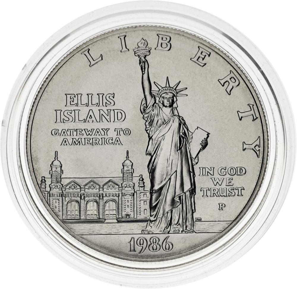 Колекційна монета США 1 долар 1986 Срібло P UNC Статуя Свободи (KM#214)
