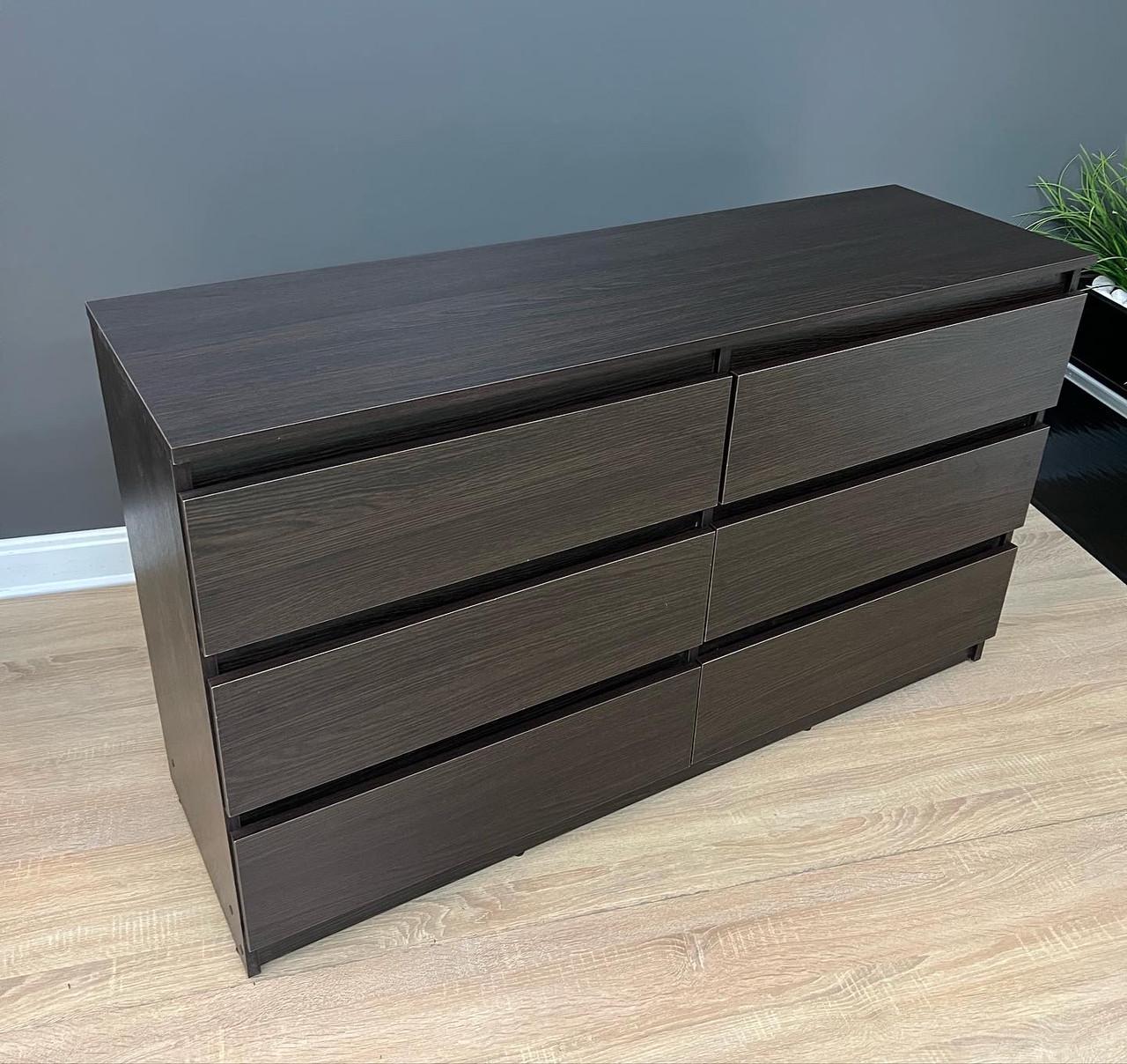 Комод Kvatro 130 на 6 шухляд 1300х750х400 мм Дуб венге магія - фото 4 Комод Kvatro 130 на 6 шухляд 1300х750х400 мм Дуб венге магія - фото 4