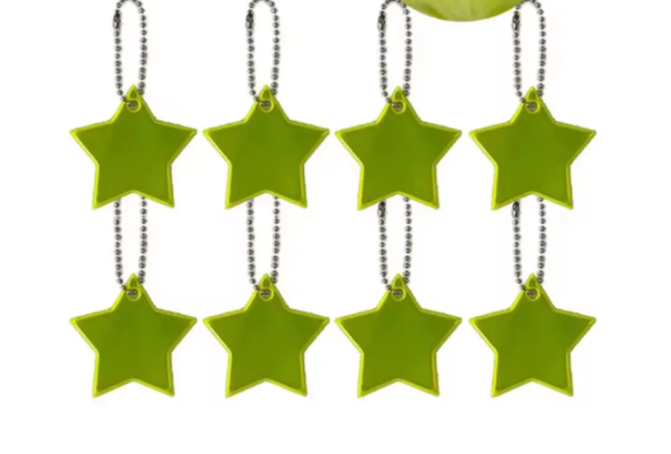 Брелки светоотражающие 8 шт. 50 мм Желтый (123600/1) - фото 2 Брелки светоотражающие 8 шт. 50 мм Желтый (123600/1) - фото 2