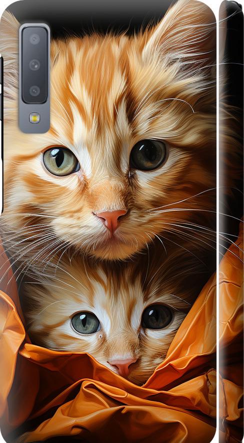 Чехол на Samsung Galaxy A7 (2018) A750F Котики 2 (5664m-1582-42517)