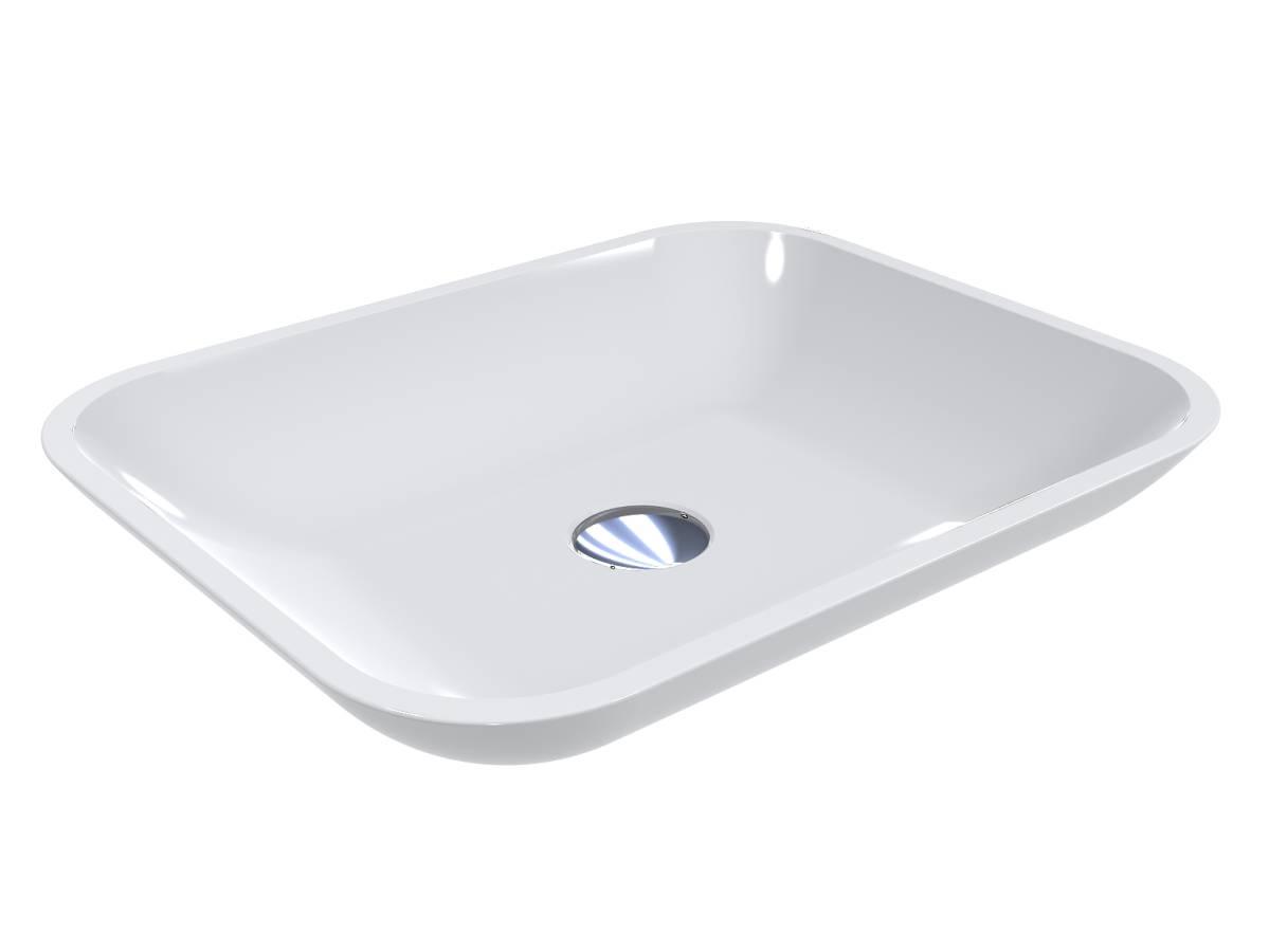 Умивальник Miraggio MARTEEN з литого мармуру глянсовий Білий (83912) Умивальник Miraggio MARTEEN з литого мармуру глянсовий Білий (83912)