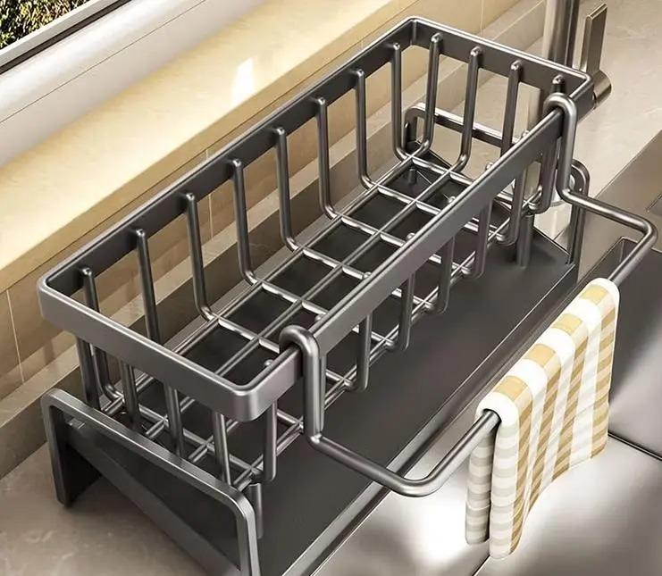 Органайзер для хранения губок и кухонных принадлежностей Good Idea SKLM-8 многофункциональная для раковины Черный (6544ОД) - фото 4