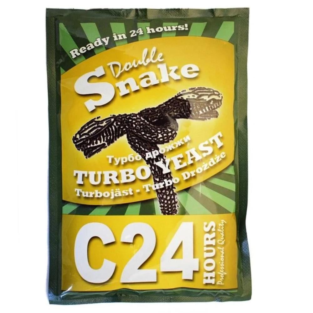 Дрожжи турбо Double Snake C24 175 г (7016) Дрожжи турбо Double Snake C24 175 г (7016)