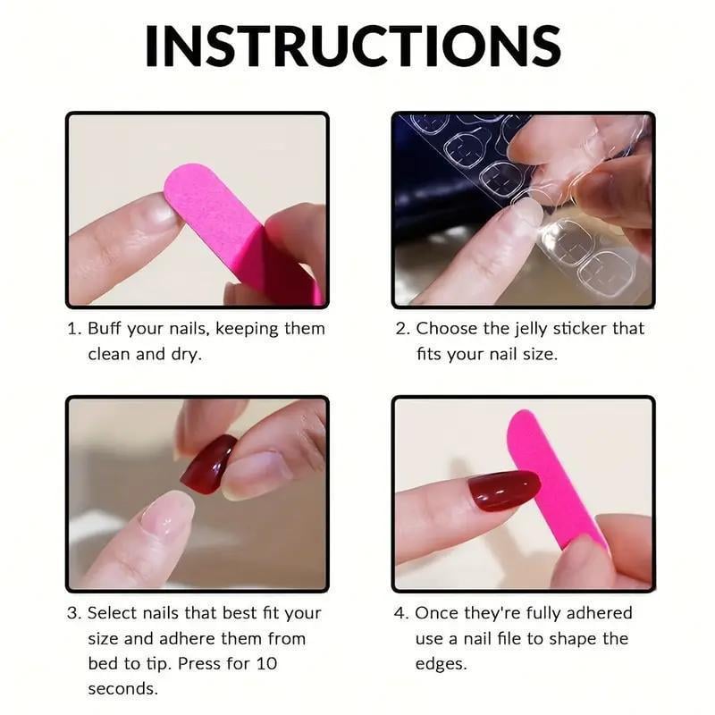 Накладні нігті Френч кольорові серця з клейовими пластинами 24 шт. Білий з рожевим (2689612582) - фото 9 Накладні нігті Френч кольорові серця з клейовими пластинами 24 шт. Білий з рожевим (2689612582) - фото 9