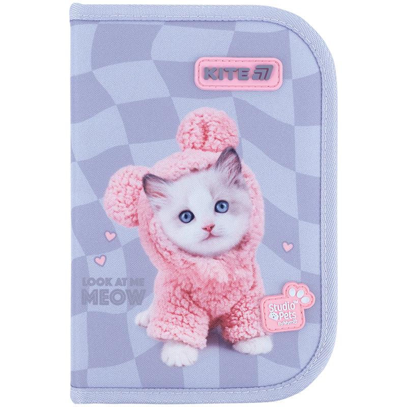 Пенал школьный без наполнения KITE Studio Pets 1 отделение/2 отворота (SP26-622)
