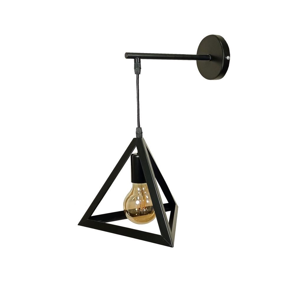 Бра Levistella 756W220F2-1 BK Лофт с металлическим плафоном Черный (1887935390)