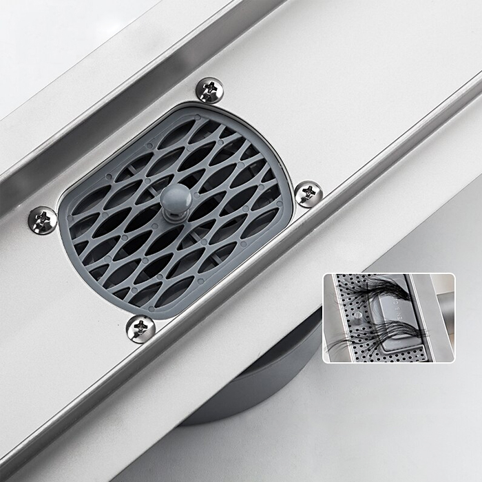 Трап душевой под плитку Gappo G88007-4 поворотный сифон 70х800 мм (1043857) - фото 7