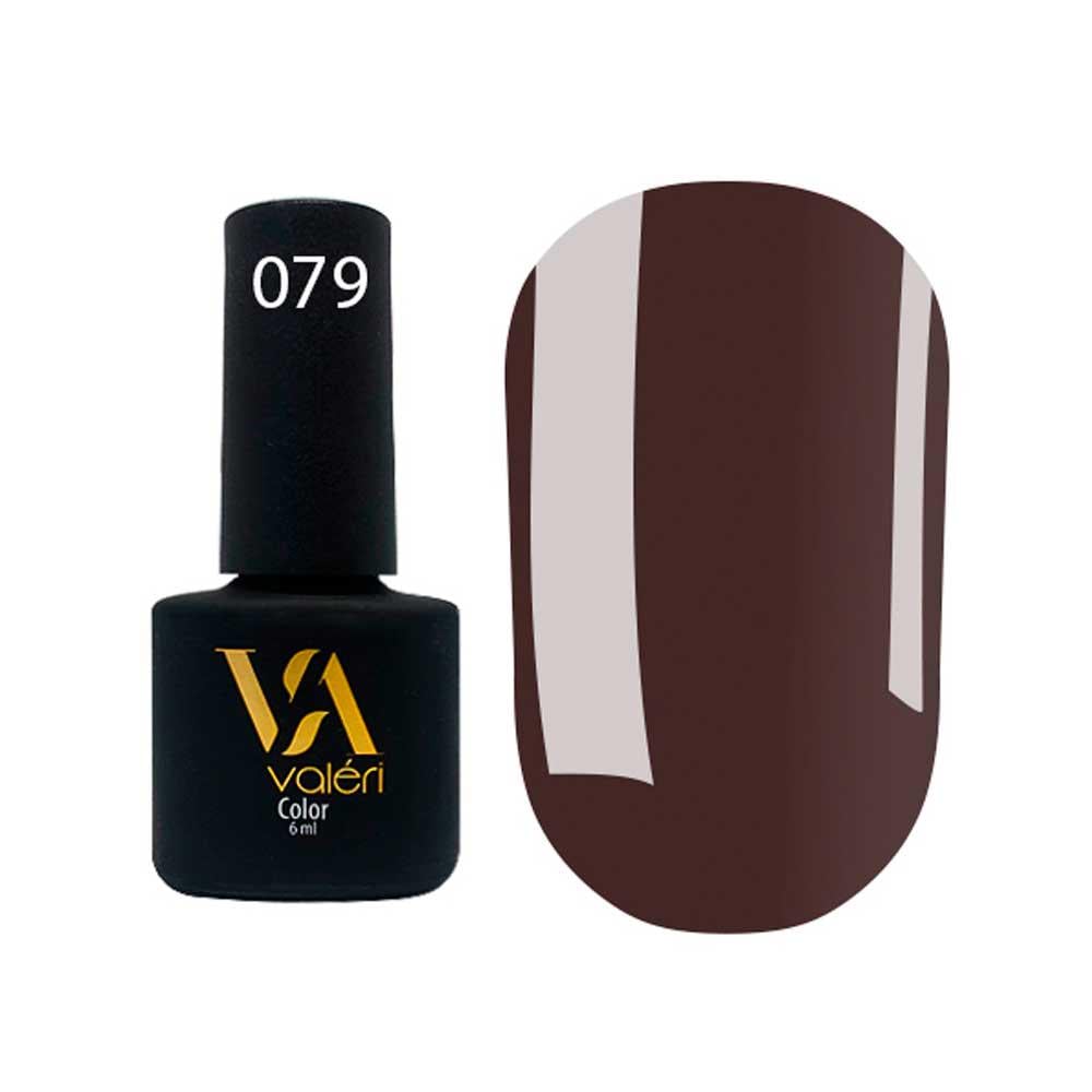 Гель-лак для нігтів Valeri Color №79 професійний стійкий пігментований 6 мл Коричневий (36361)