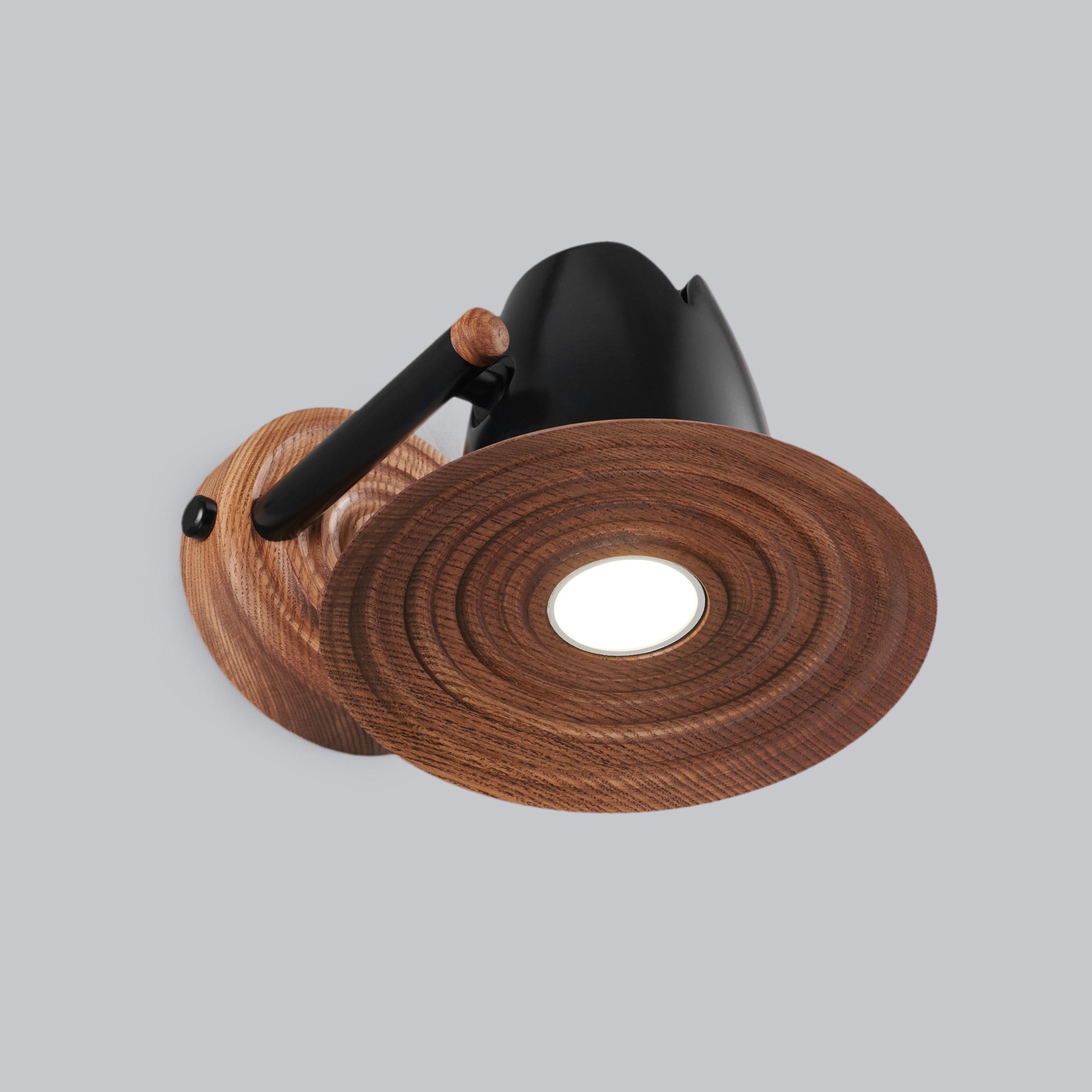 Бра в стиле лофт Gaff Design Orbit Black Walnut (BRA104) - фото 6