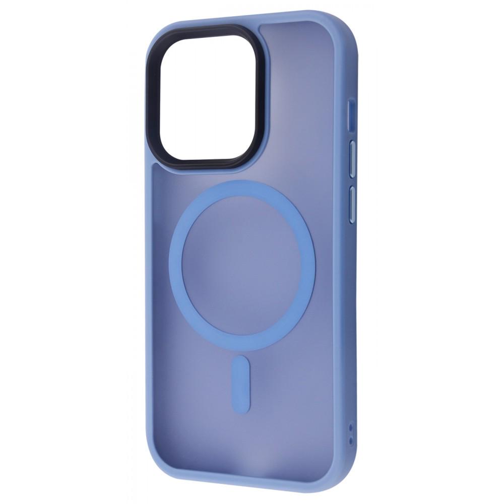 Чехол с поддержкой magsafe WAVE Matte Insane Case with MagSafe iPhone 14 sierra blue