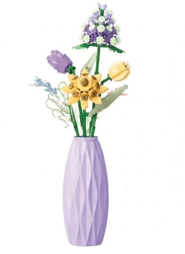 Конструктор интерьерный Embrace серия Flowers for Mom Цветы в фиолетовой вазе (2104619274)