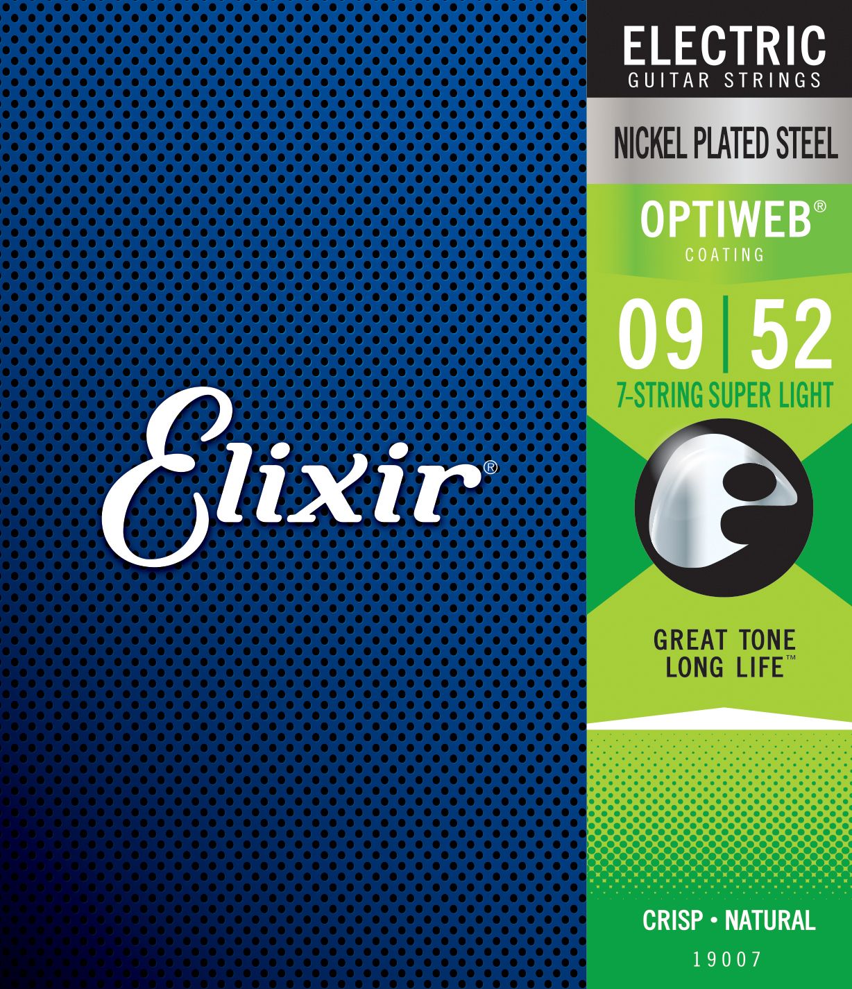 Струны Elixir 19007 OPTIWEB 9-52 - 7 string Super Light (590)