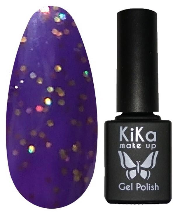 Гель-лак Kika №214 с блестками 8,5 мл Фиолетовый (KGP-214)
