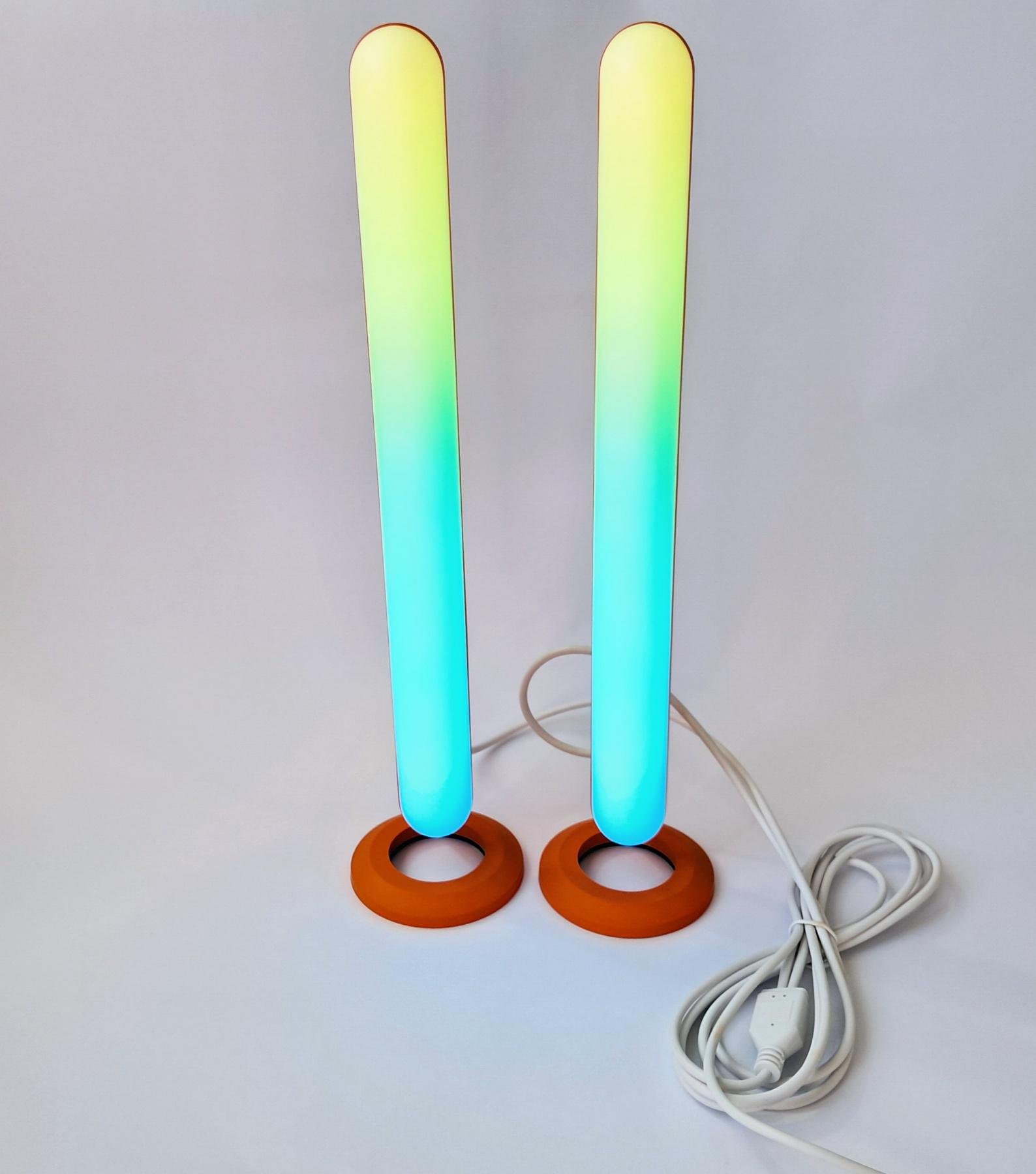 Панели светодиодные умные RGB 2 шт управления с пульта и телефона (SKS-JZ-17)