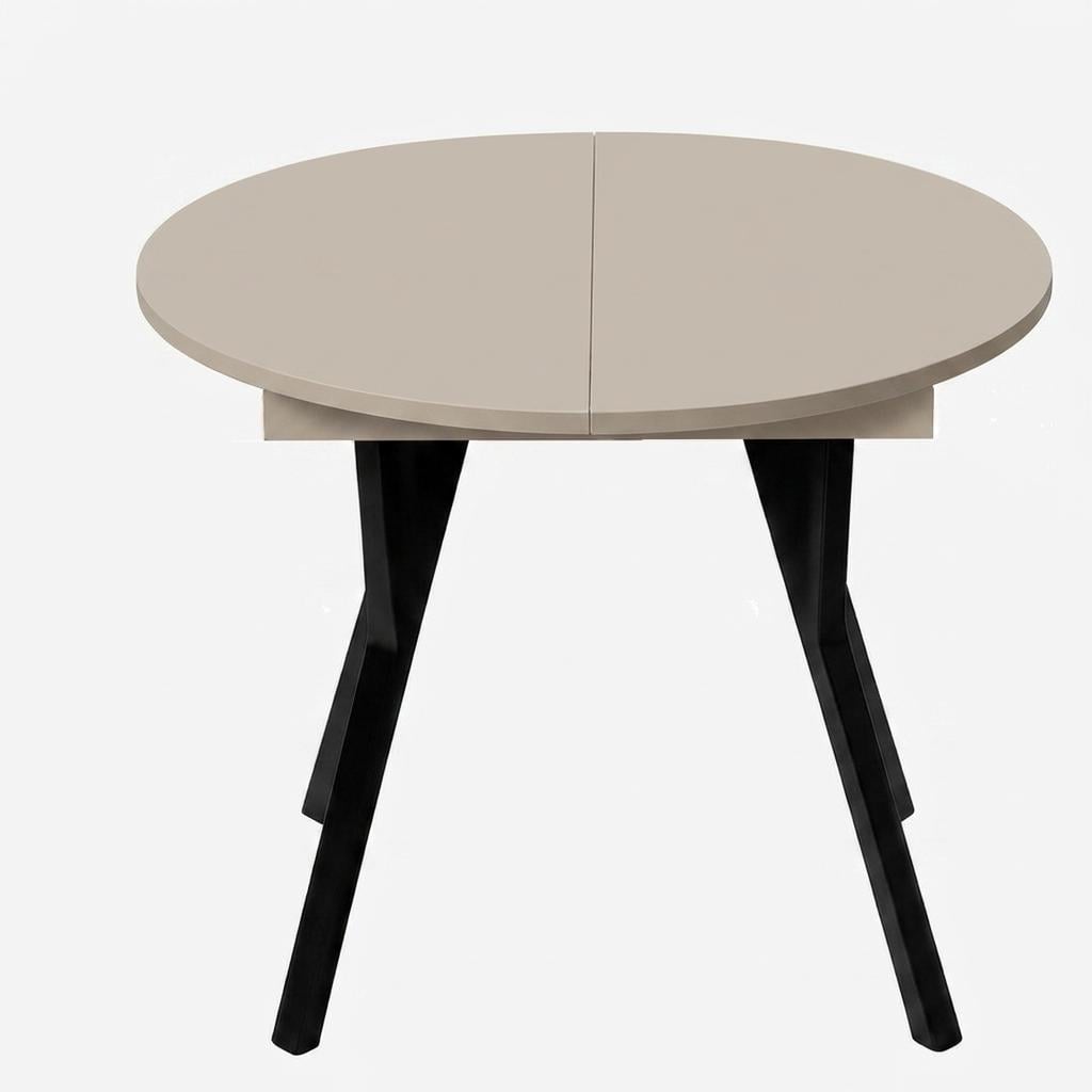 Обеденный стол Fusion Furniture Рондо 900 Черный/Кашемир