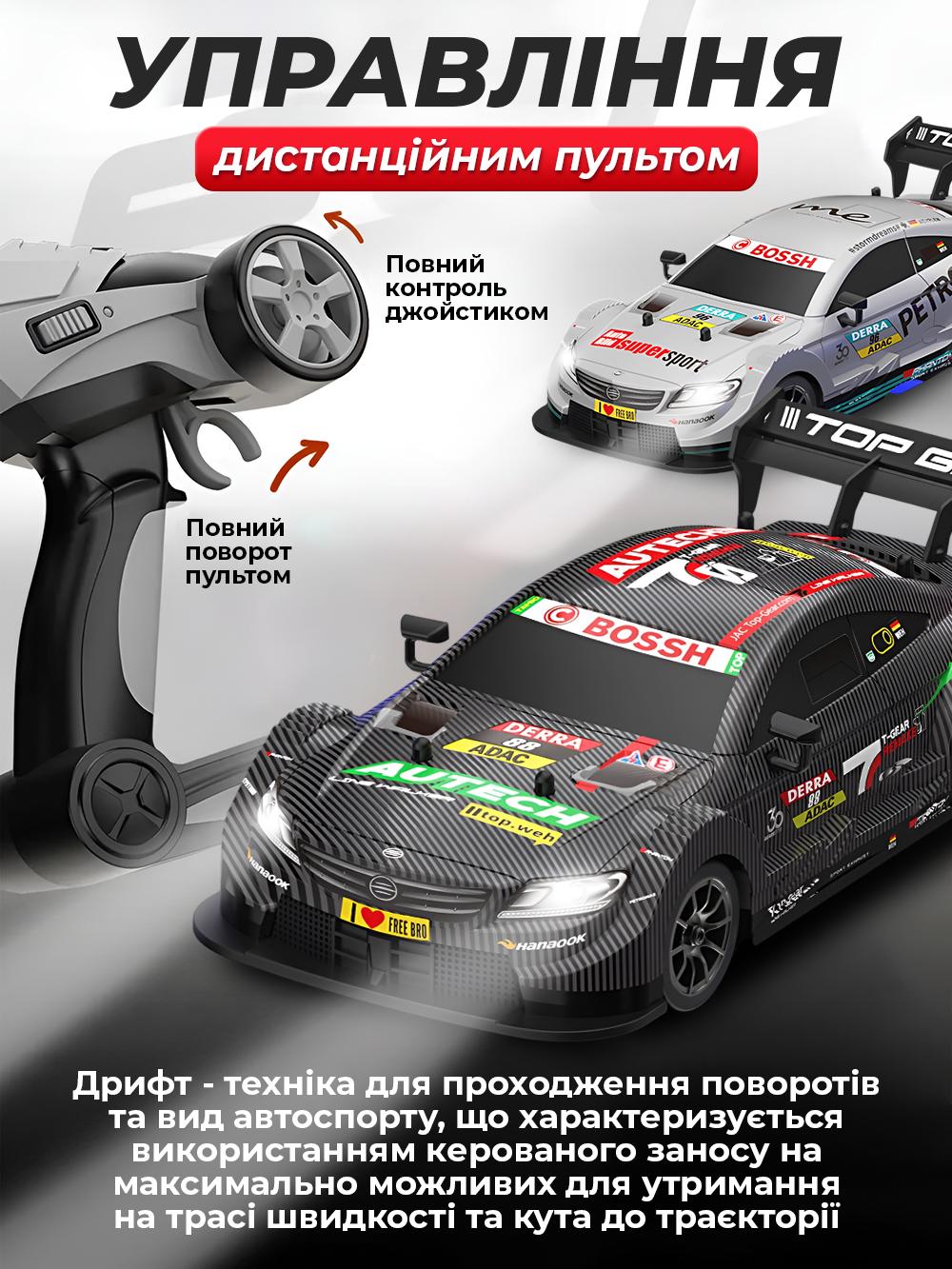 Машинка дрифтовая JoyPro DC199AX1 на радиоуправлении для детей и взрослых Черный (6871f44b) - фото 3