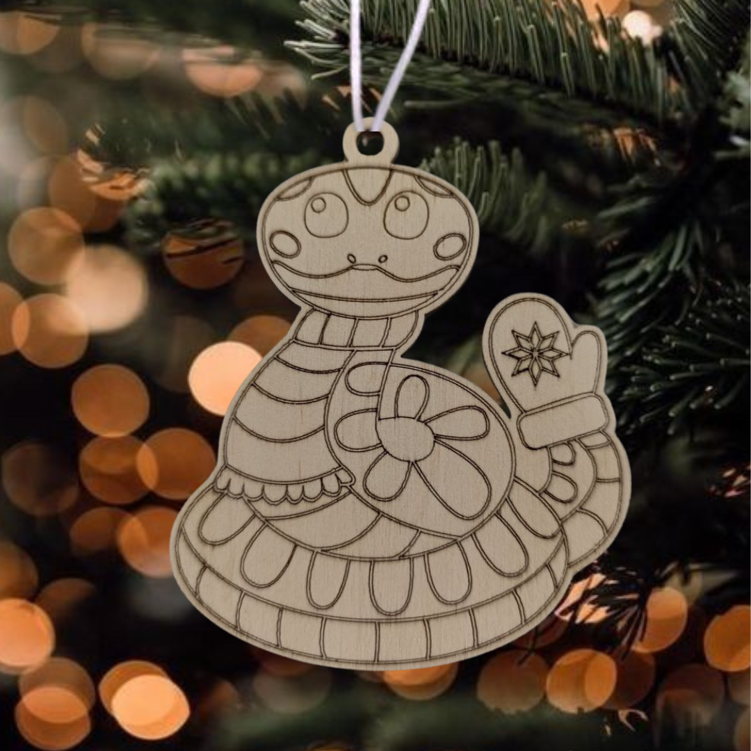 Елочная игрушка новогодняя деревянная с гравировкой Символ года 2025 Крафт (60017) Елочная игрушка новогодняя деревянная с гравировкой Символ года 2025 Крафт (60017)