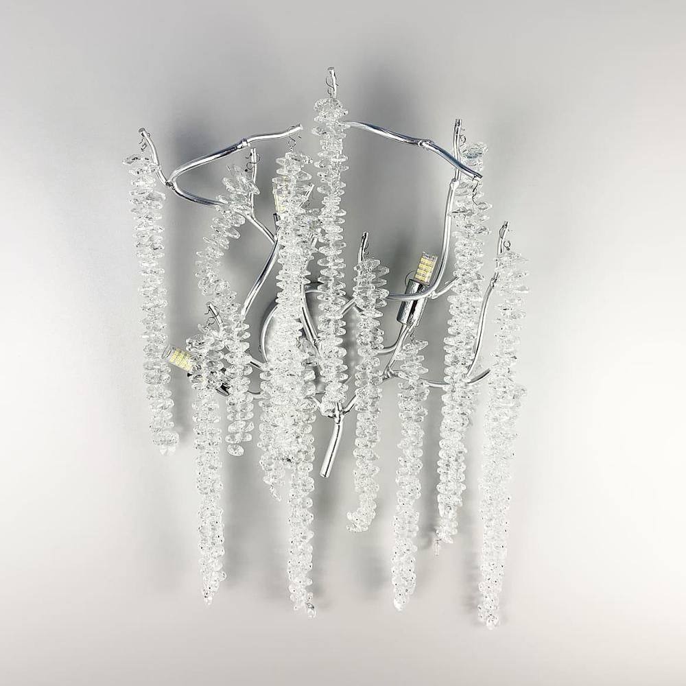 Светильник настенный хрустальный Lighthouse LNF-17434/3 цоколь G9 Хром