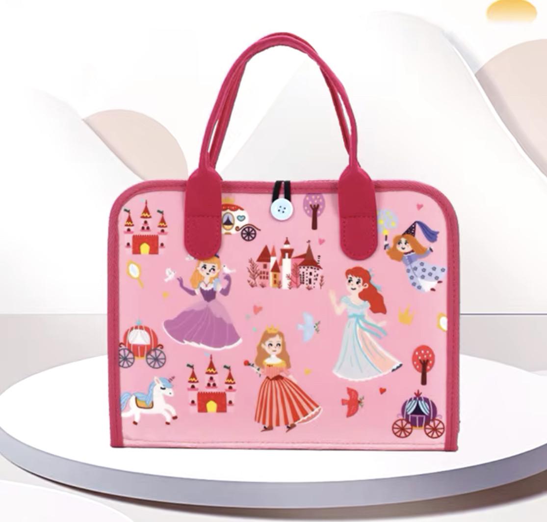 Папка-бизиборд фетровая развивающая игра по методике Монтессори Розовый (2662972817) - фото 5 Папка-бизиборд фетровая развивающая игра по методике Монтессори Розовый (2662972817) - фото 5