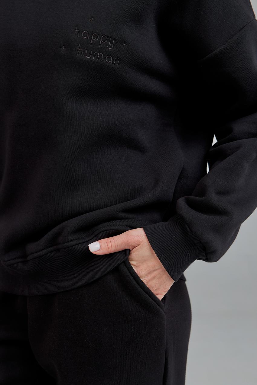 Свитшот женский М167.4 L Черный (629-1-62) - фото 2 Свитшот женский М167.4 L Черный (629-1-62) - фото 2