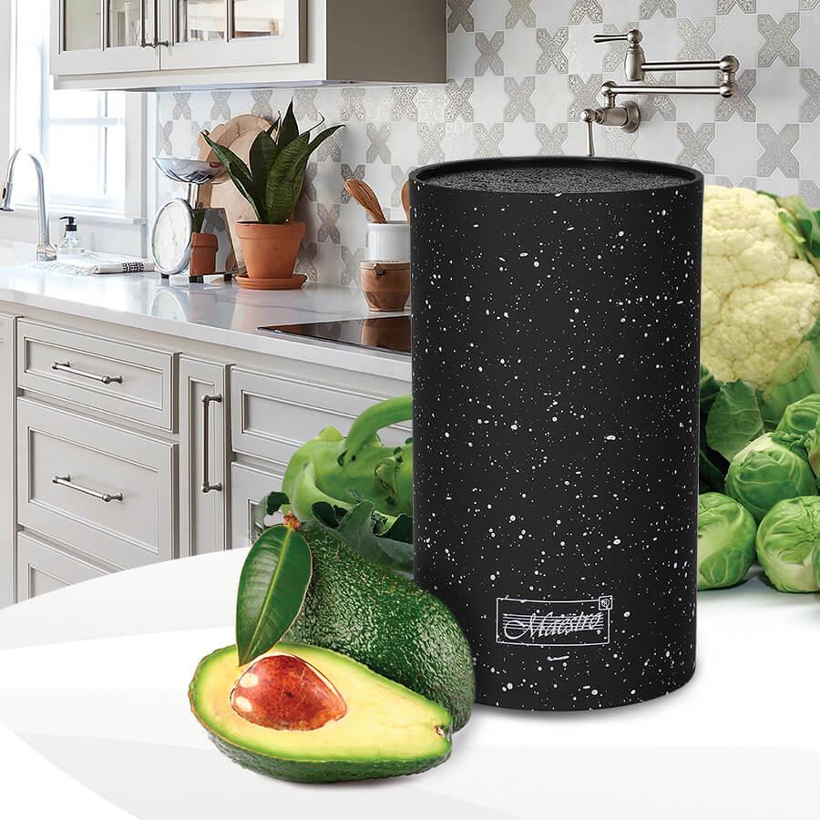 Подставка для ножей Maestro MR-1438G бревно универсальное Black (S_MR1438GBlack) - фото 2