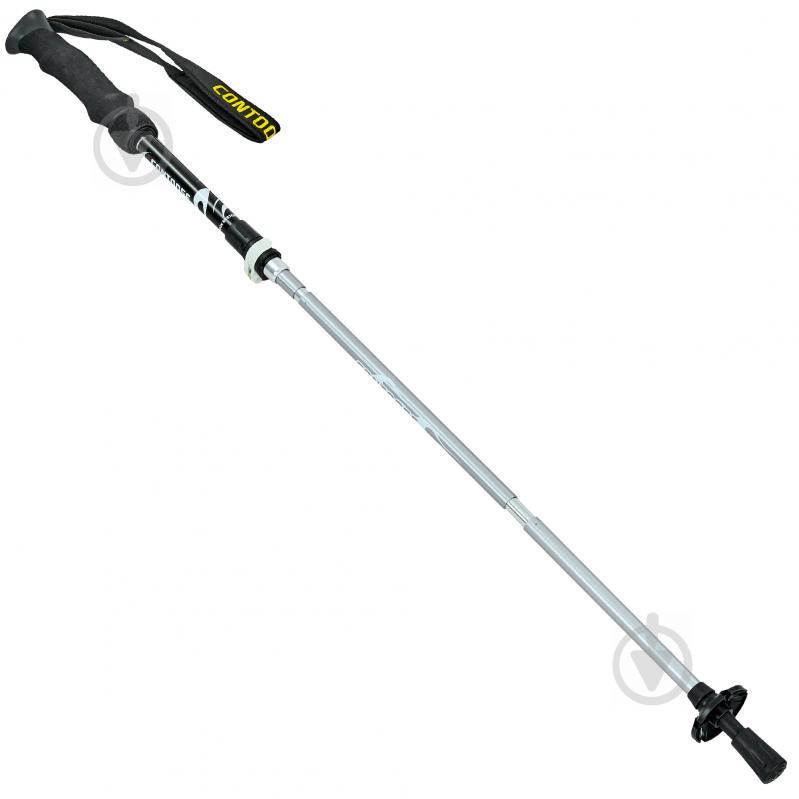 Палка треккинговая planeta-sport для скандинавской ходьбы TY-0466-5 CONTOOSE l-55-123см Черный