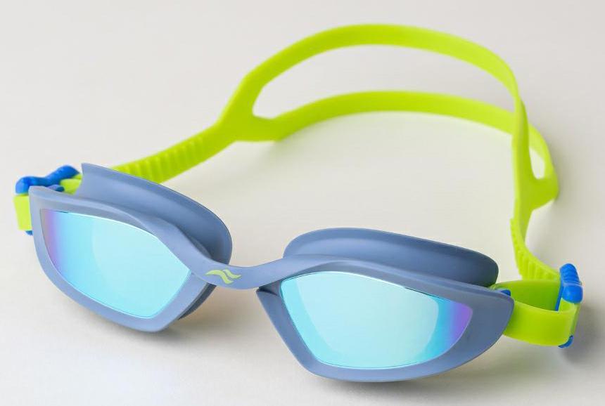 Очки для плавания Aqua Speed RAVEN MIRROR 61423 OFSM универсальные Фиолетовый/Салатовый (24013920)
