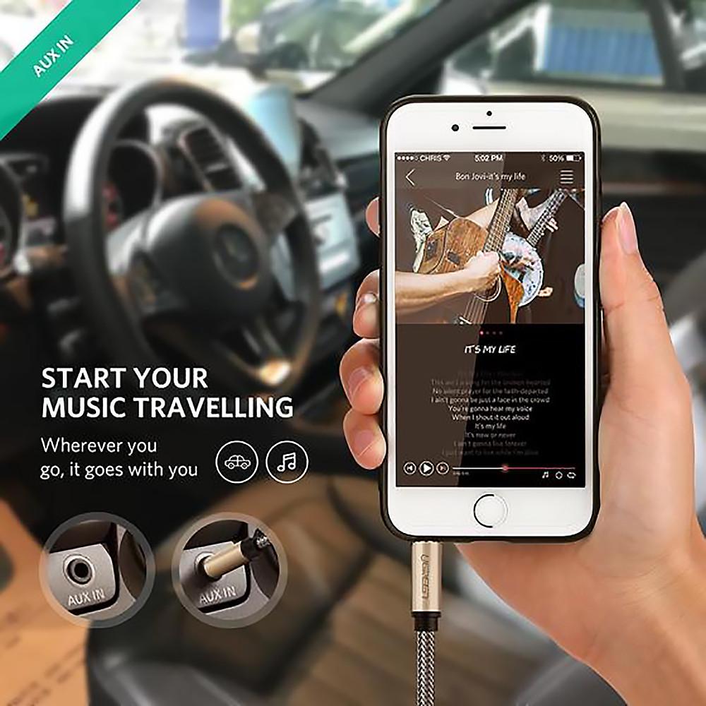 Кабель аудіо UGREEN AV125 3,5 мм Male to 3,5 мм Male Hi-Fi Audio Cable Net Braid 3 м Black (10605) - фото 4 Кабель аудіо UGREEN AV125 3,5 мм Male to 3,5 мм Male Hi-Fi Audio Cable Net Braid 3 м Black (10605) - фото 4