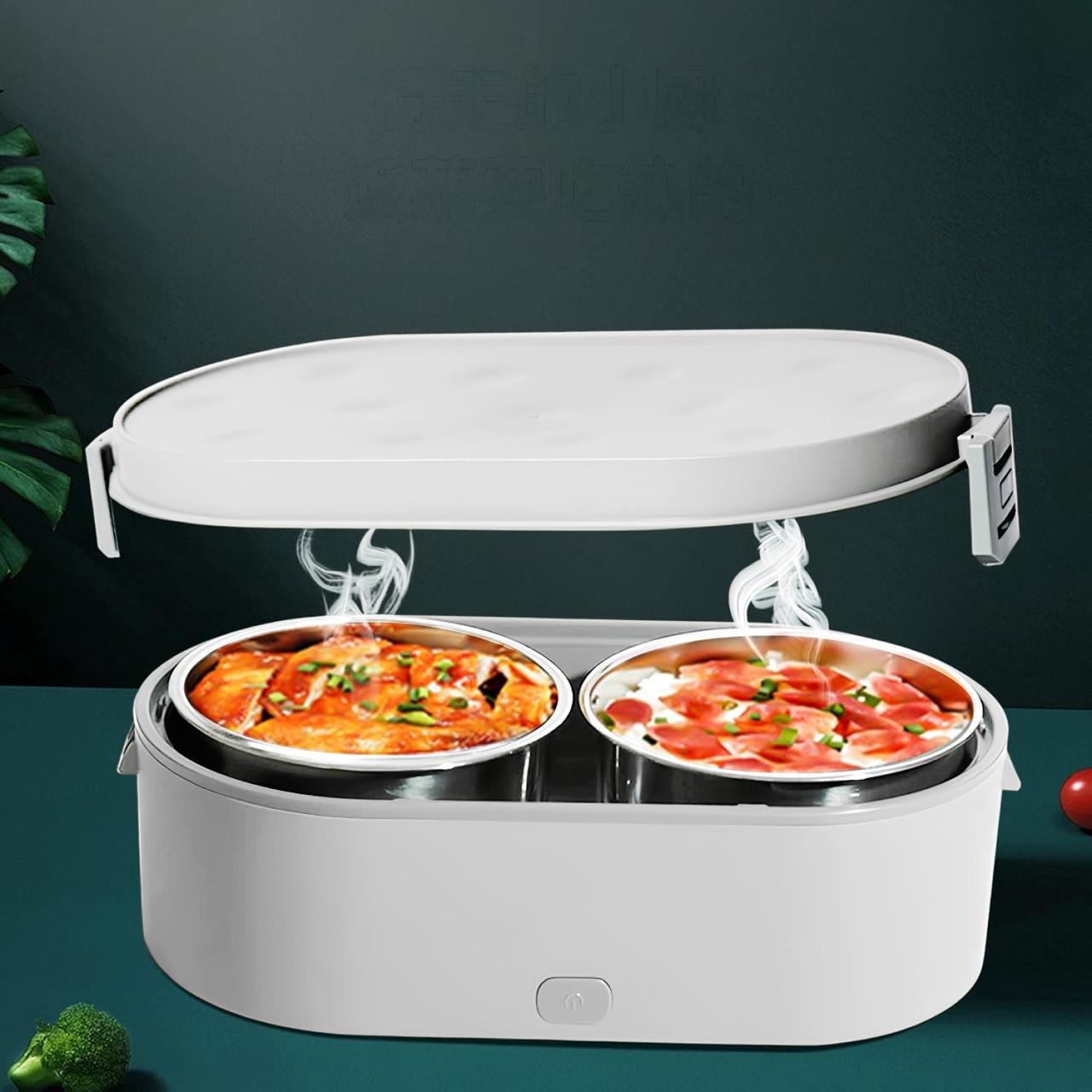 Ланч-бокс WarmBox з підігрівом від USB 0,8 л Білий (2456229505) - фото 1 Ланч-бокс WarmBox з підігрівом від USB 0,8 л Білий (2456229505) - фото 1