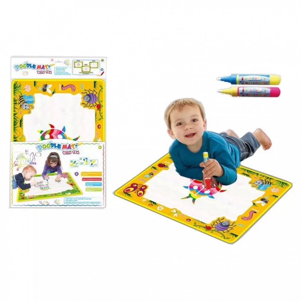 Дитячий килимок для малювання водою Metr+ LT3943 з ручками 2 шт. Yellow