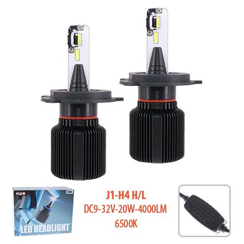 Лампы Pulso J1 H4-H Led-chips CSP 9-32 V 2x20 W 4000 Lm 6500 K