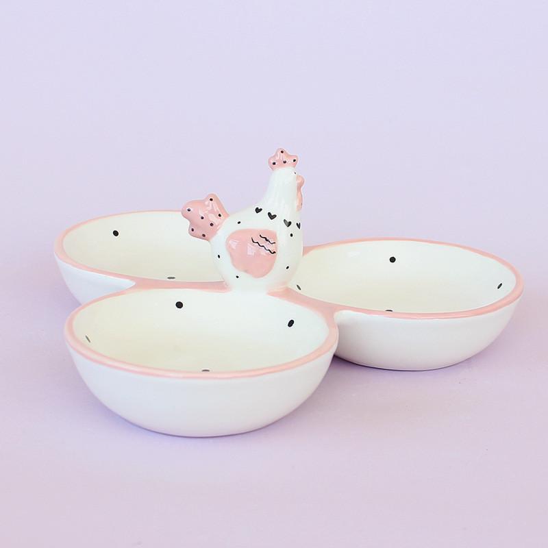 Мінажниця на 3 відділення Курка Великдень 6792 8,3х20,2х18,2 см (4358009) - фото 3 Мінажниця на 3 відділення Курка Великдень 6792 8,3х20,2х18,2 см (4358009) - фото 3