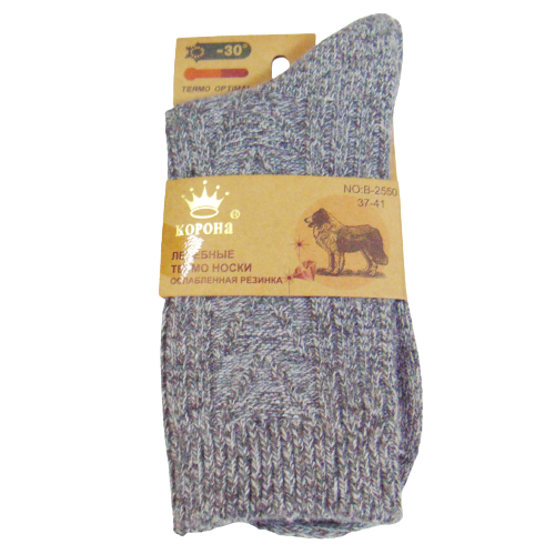 Носки термо лечебные Корона 2550-2 с ослабленной резинкой верблюжья шерсть р. 37-41 Серый (1961271231) Носки термо лечебные Корона 2550-2 с ослабленной резинкой верблюжья шерсть р. 37-41 Серый (1961271231)