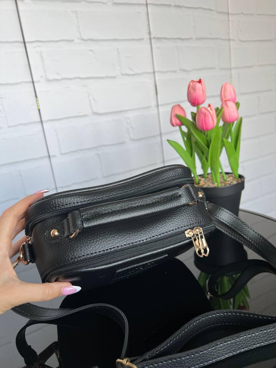 Сумка кросс-боди женская спортивная из экокожи Черный (2614674759) - фото 6