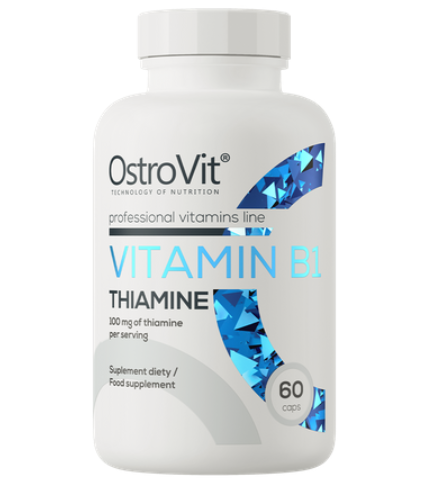 Витамин В1 OstroVit Vitamin B1 Thiamine 60 капсул