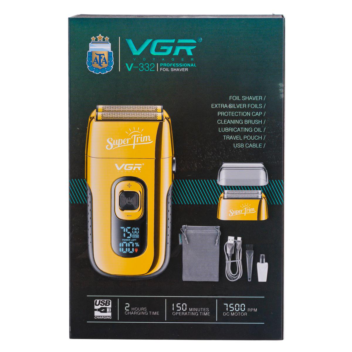 Шейвер VGR V-332 мужская с LED-дисплеем (V-332) - фото 20