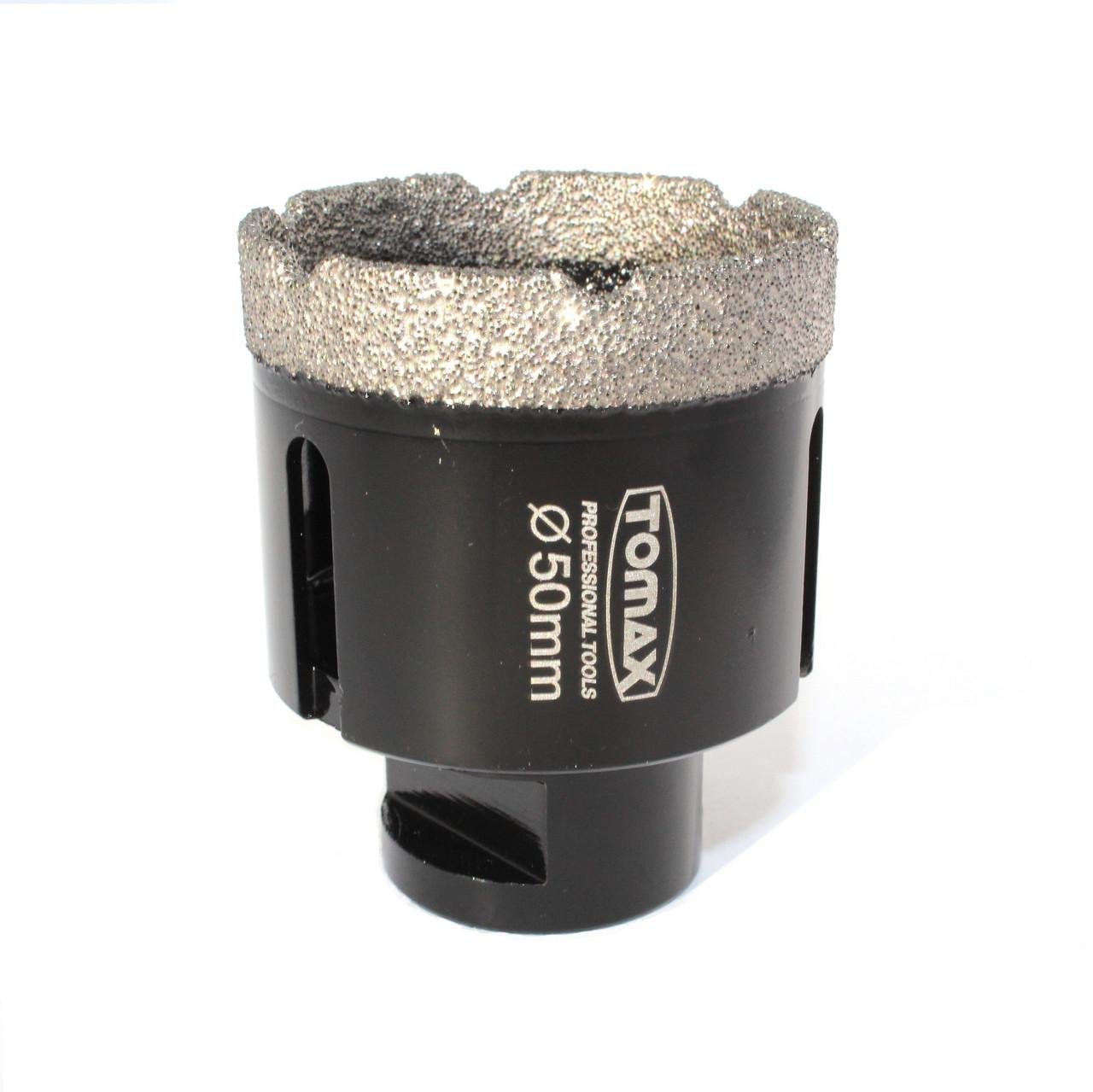 Коронка для плитки/керамогранита TOMAX 50 мм на УШМ/болгарку алмазная (1688379299) - фото 1