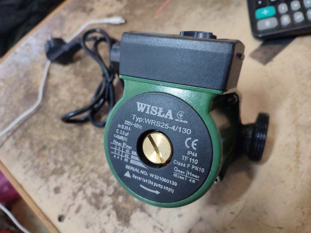 Циркуляционный отопительный насос Wisla WRS 25/4-130 - фото 3 Циркуляционный отопительный насос Wisla WRS 25/4-130 - фото 3