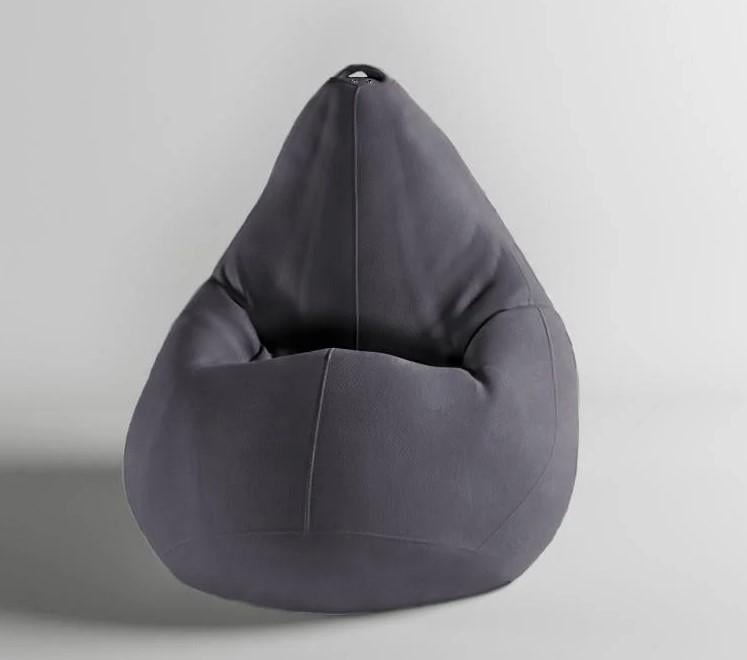 Бескаркасное кресло-мешок SkyPuff MEGA Груша Велюр GREAT XXXL 160х120 см Taupe (160046)