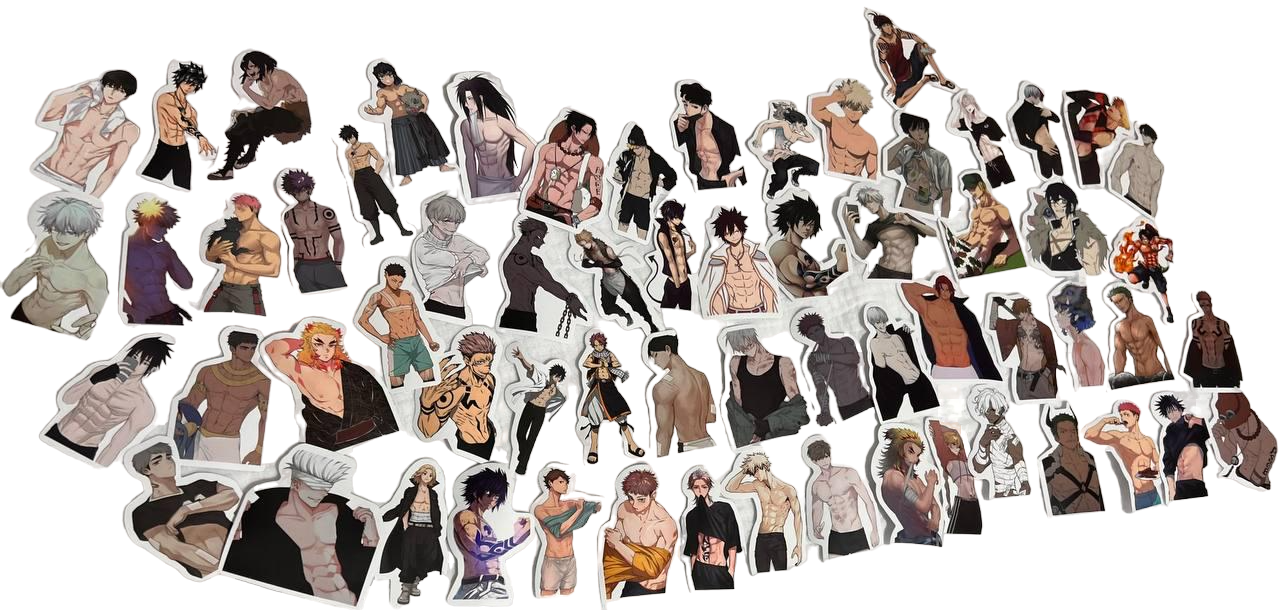 Набор виниловых стикеров Аниме 60 шт. (61566)