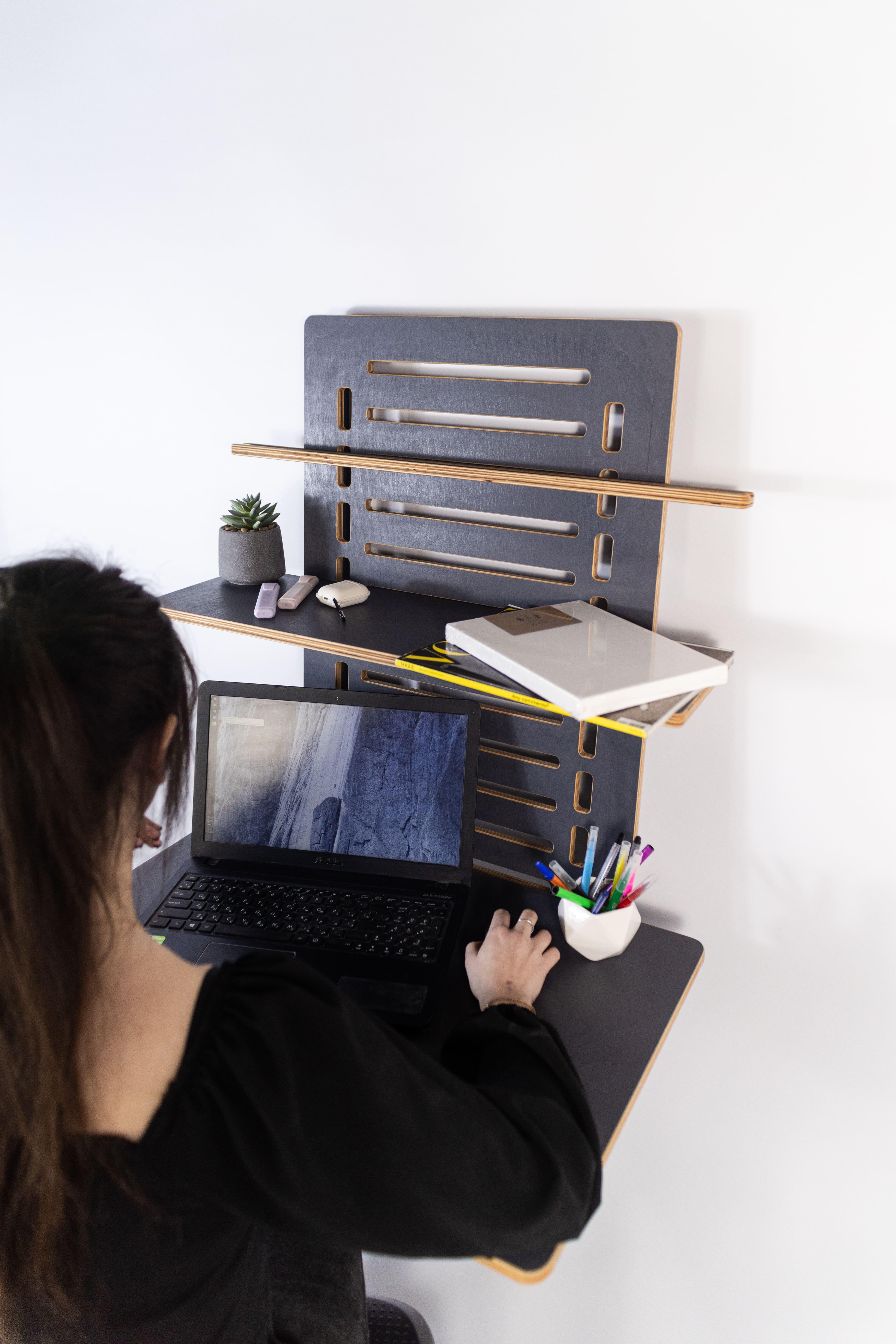 Стіл для ноутбука та хоббі Otaman Desk Coworking area Гранітний - фото 5 Стіл для ноутбука та хоббі Otaman Desk Coworking area Гранітний - фото 5