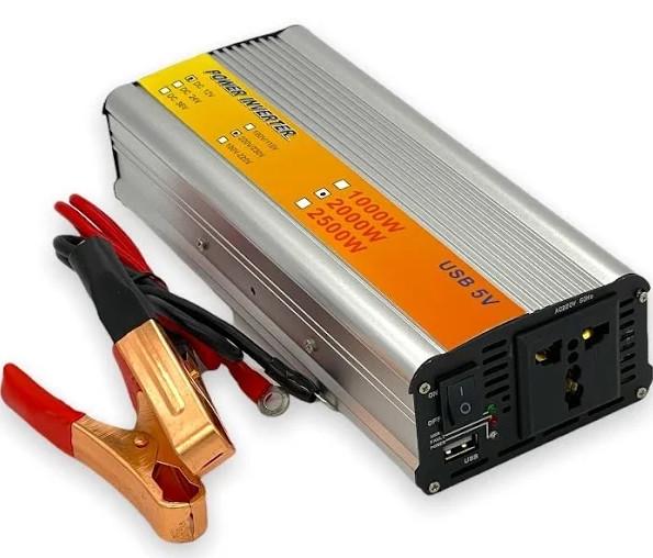 Перетворювач напруги TBE 12V 220V 2000W Чорний (000022182)