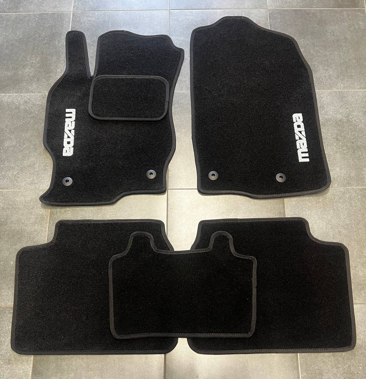 Килимки автомобільні ворсові в салон для Mazda 6 2008-2012 5 шт. Чорний (BLCCR1315)