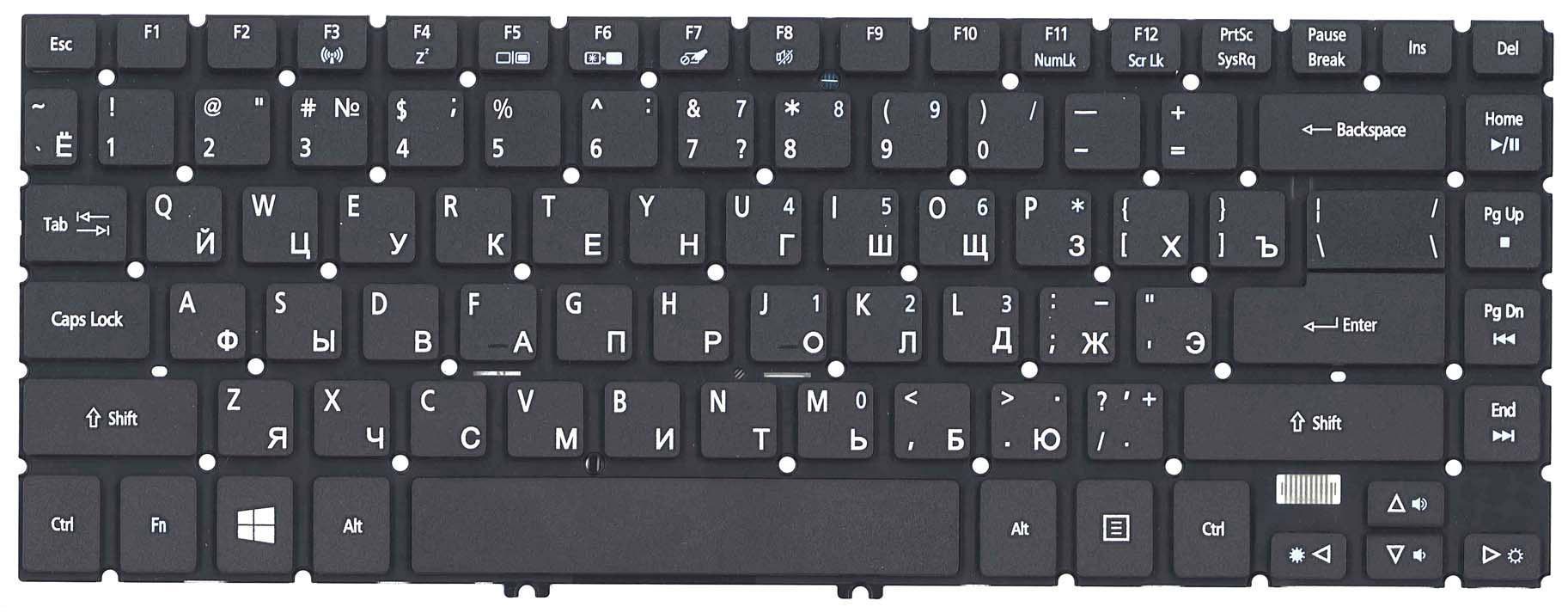 Клавиатура для ноутбука Acer Aspire V5-473G Black