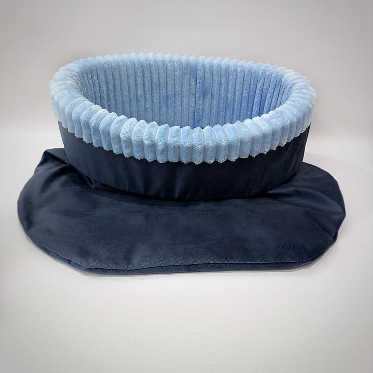 Лежанка-муфта для собак Amore mio Cane Snuggle до 8 кг L 55х65 см Blue (S-0005) - фото 3 Лежанка-муфта для собак Amore mio Cane Snuggle до 8 кг L 55х65 см Blue (S-0005) - фото 3