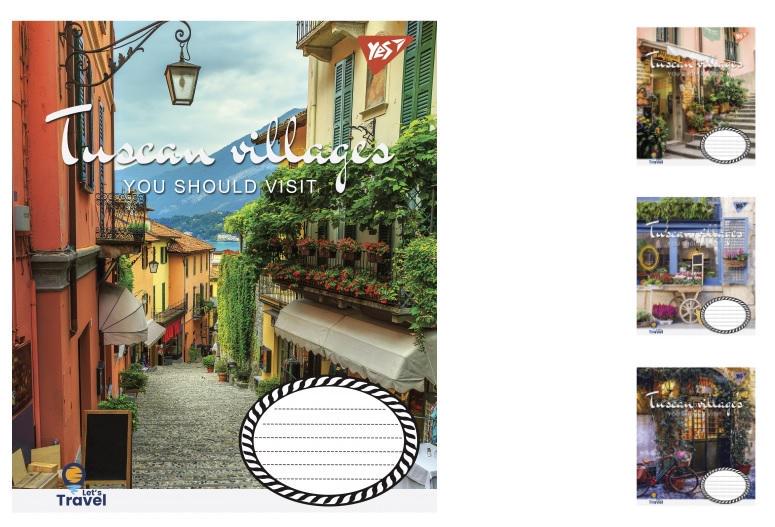 Зошити учнівські у клітинку YES Tuscan villages 60 арк. 10 шт. в уп. (MTT-149018) Зошити учнівські у клітинку YES Tuscan villages 60 арк. 10 шт. в уп. (MTT-149018)