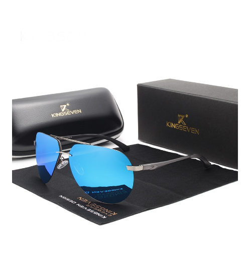 Солнцезащитные очки KINGSEVEN DESIGN Авиаторы с поляризованными линзами (N7413)