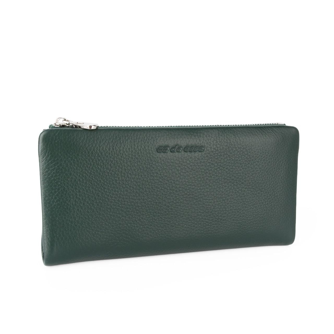 Кошелек женский кожаный De Esse LC14098-GD145 на магнитах Зеленый (2824856843)