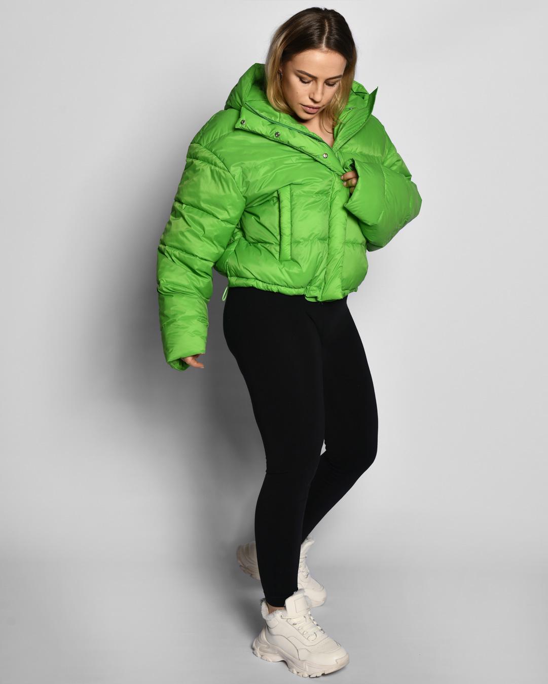 Куртка X-Woyz LS-8919-12 р. 46 Салатовий - фото 3 Куртка X-Woyz LS-8919-12 р. 46 Салатовий - фото 3