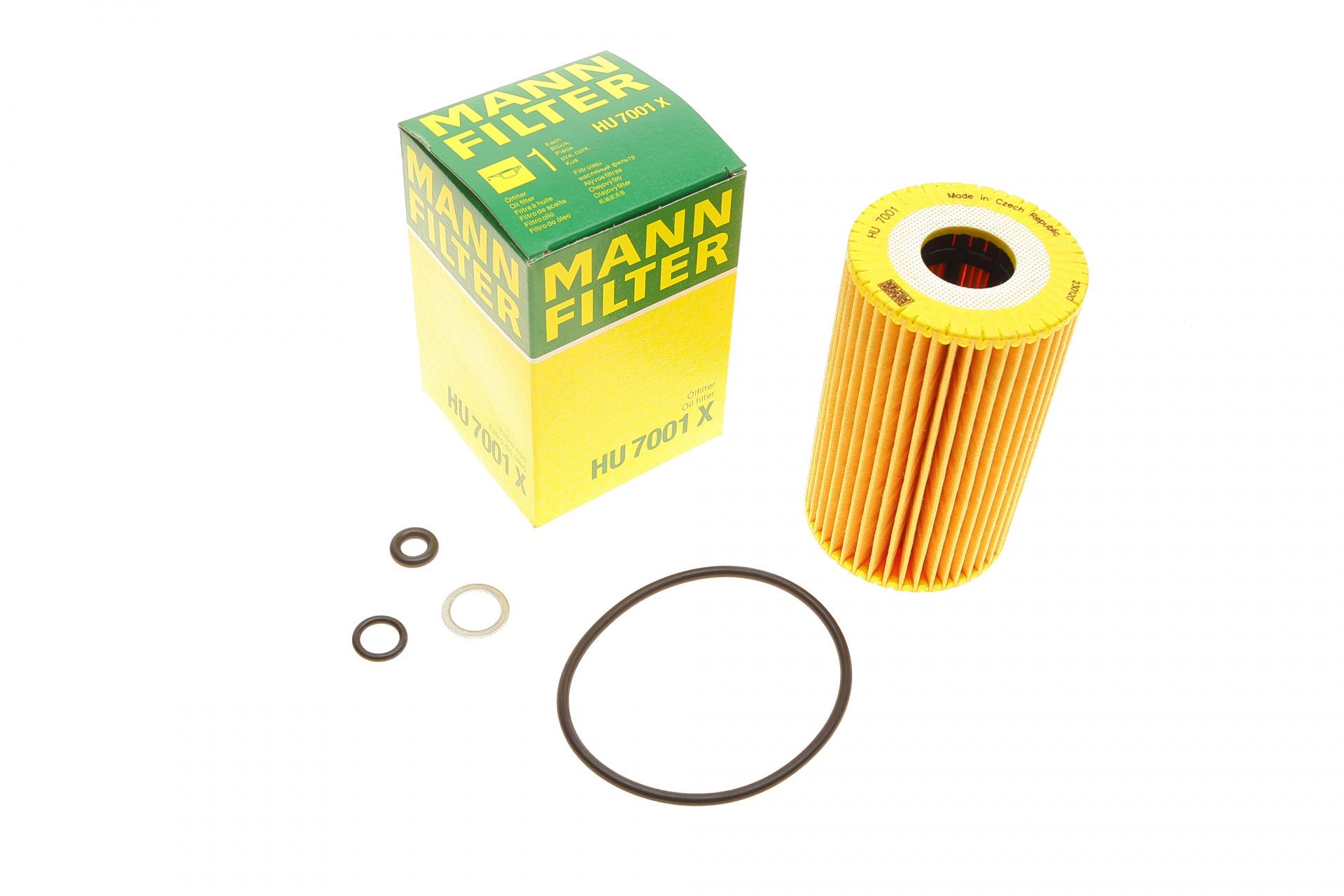 Фильтр масляный Mann-Filter для Kia Ceed 1,6CRDi 06- (HU 7001 X)